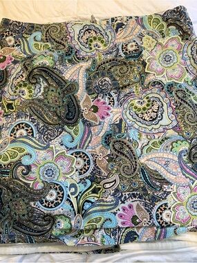 Talbots Multicolor Paisley Pencil Skirt